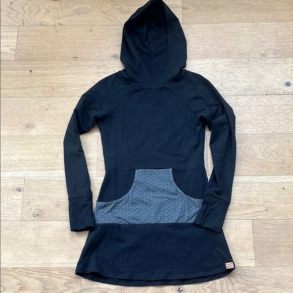 Seam Of Life Hemp Organic Cotton Hoodie Dress / size small - Picture 2 of 13